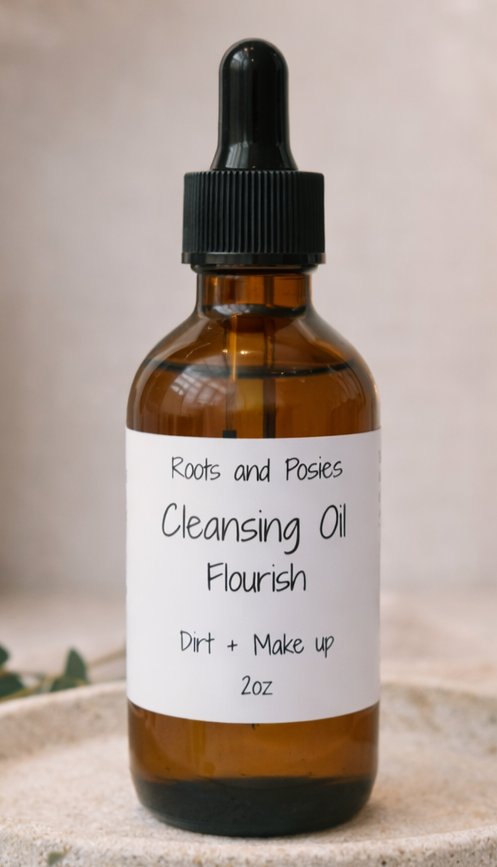 Flourish Cleansing Oil for Gentle Makeup Removal + Glowing Skin