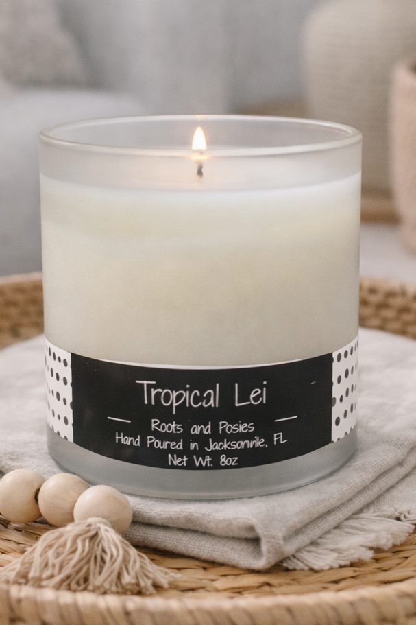 Tropical Lei Candle for Fresh, Island-Inspired Spaces