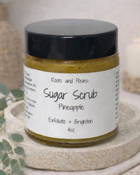 Pineapple Sugar Scrub for Brightening + Gentle Exfoliation