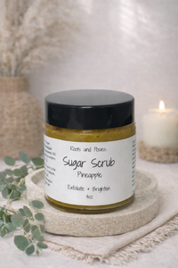 Pineapple Sugar Scrub for Brightening + Gentle Exfoliation