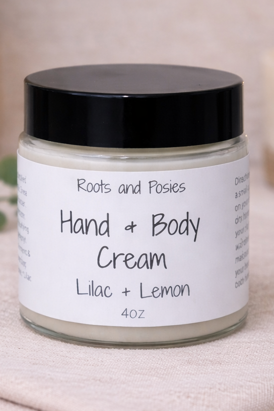 Lilac + Lemon Hand + Body Cream for Soft, Hydrated, Radiant Skin